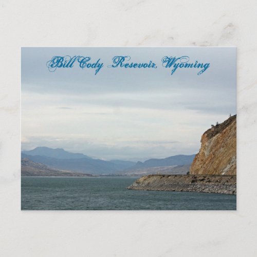 Bill Cody Resevoir Wyoming Postcard