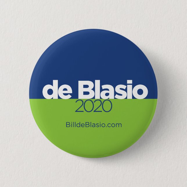 Bill de Blasio 2020 Button (Front)
