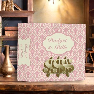 Bill Debt Budget Family Organizer•Spring Pink•