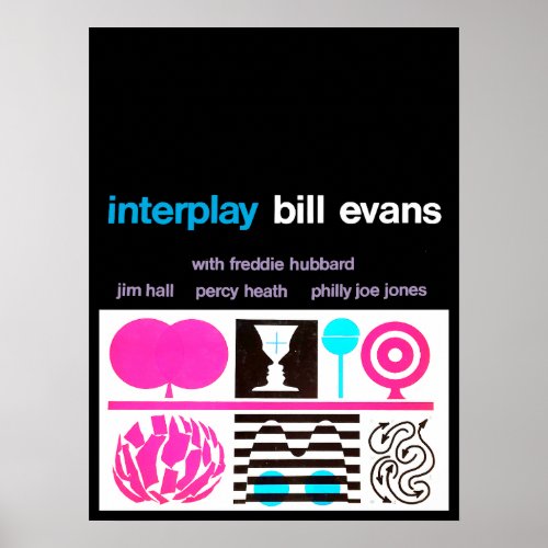 Bill Evans Interplay Jazz Vintage Poster