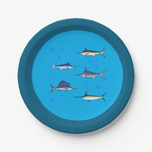 Bill Fish Paper Plates