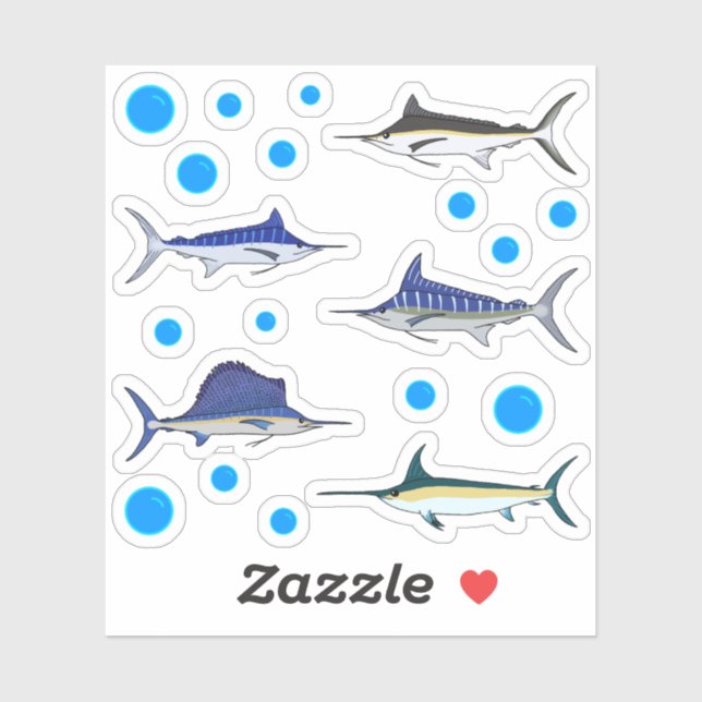 Bill Fish Sticker (Sheet)