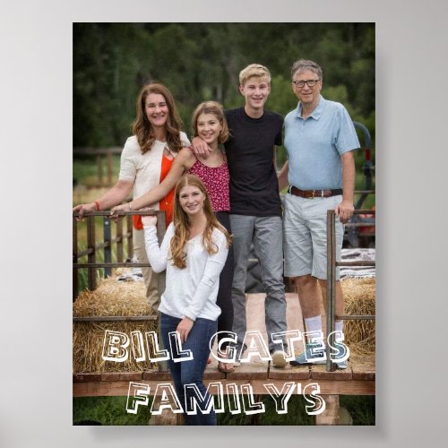 Bill Gates Family's Print, Value Poster Paper Mate