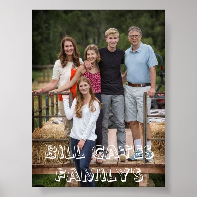 Bill Gates Family's Print, Value Poster Paper Mate (Front)