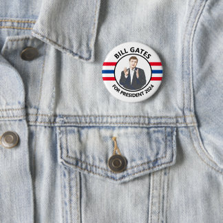 Bill Gates for President 2024 Button