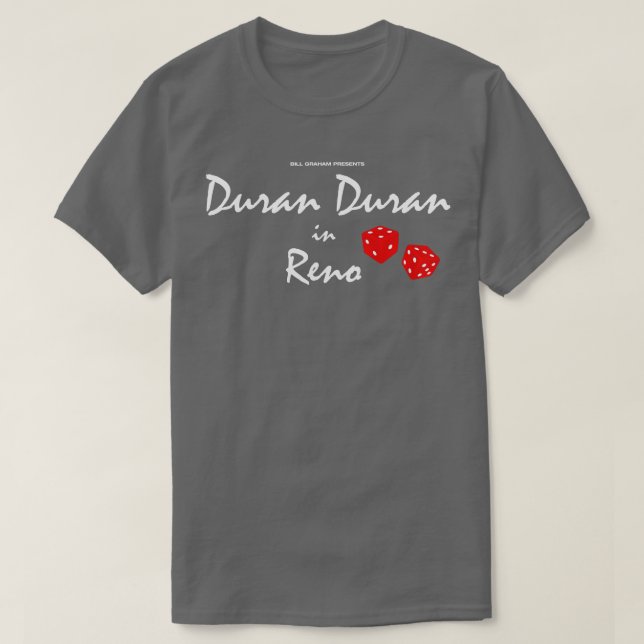 Bill Graham Presents Duran Duran In Reno RARE T-Shirt (Design Front)