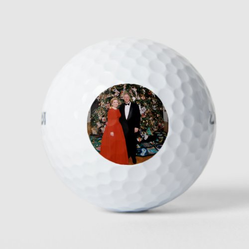 Bill  Hillary Clinton Christmas White House   Golf Balls