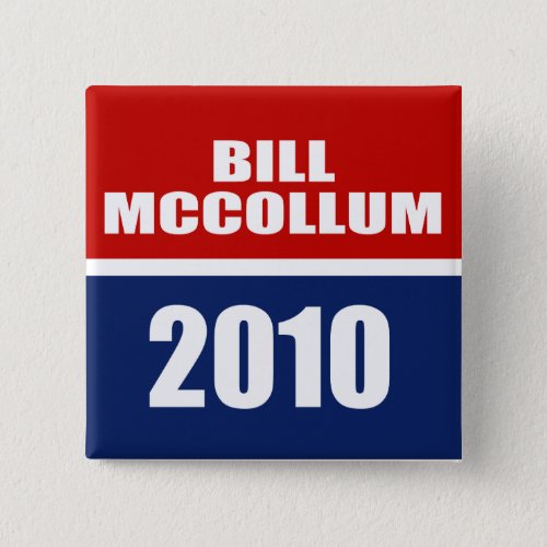 BILL MCCOLLUM FOR GOVERNOR BUTTON