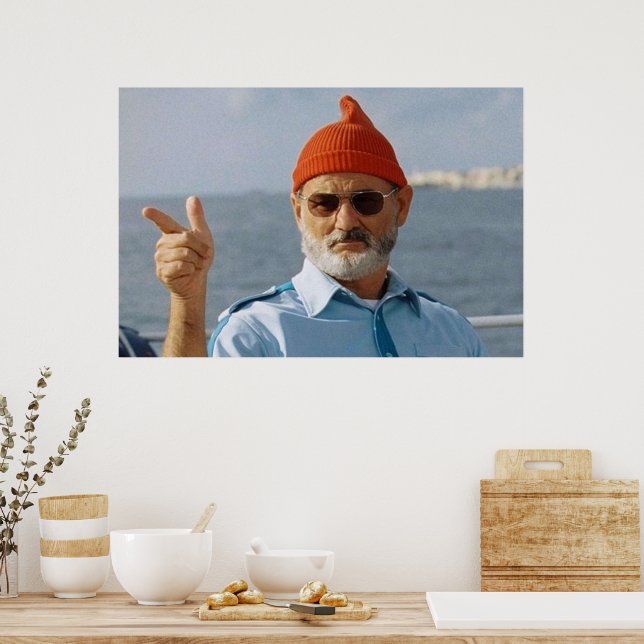 Bill Murray Life Aquatic Poster | Zazzle