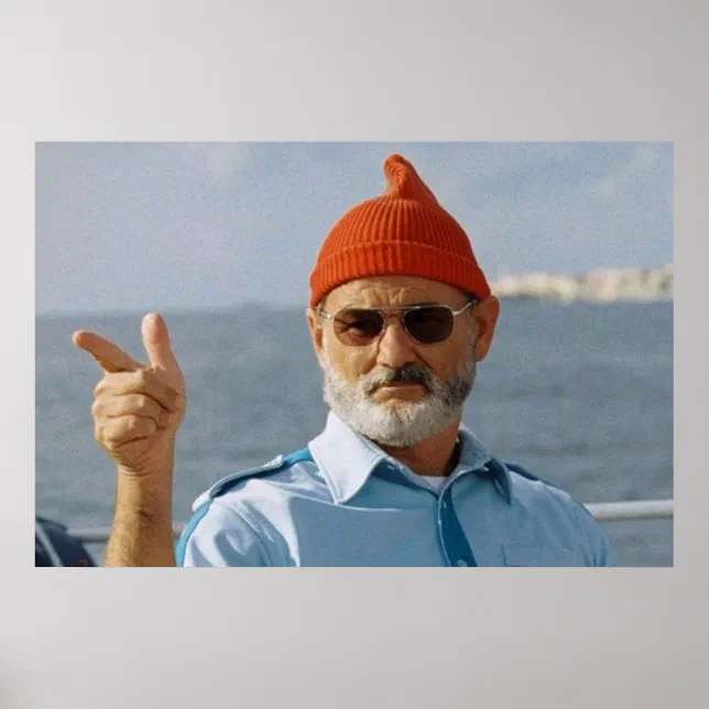 Bill Murray Life Aquatic Poster | Zazzle