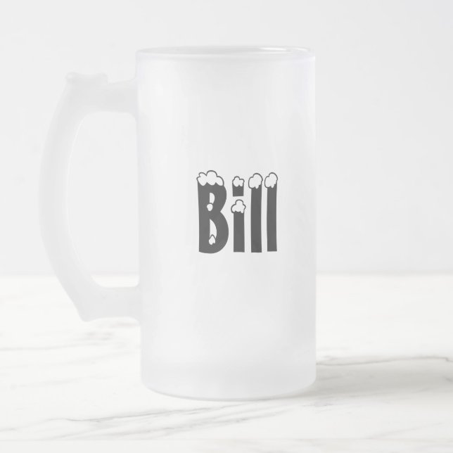 Bill-Name Style-Frosted Mug (Left)