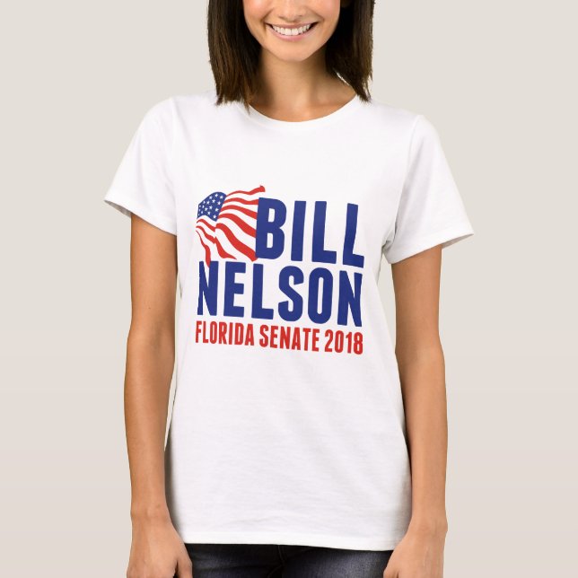 Bill Nelson for Florida Senator 2018 T-Shirt (Front)