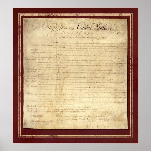 Bill of Rights Poster
