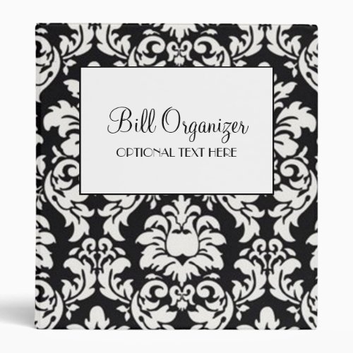 Bill Organizer 3 Ring Binder