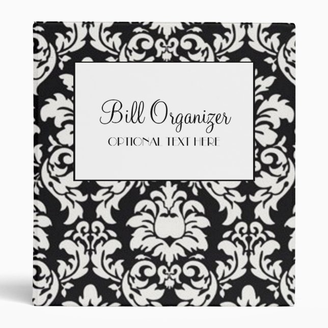 Bill Organizer 3 Ring Binder (Front)