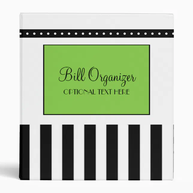 Bill Organizer Binder | Zazzle