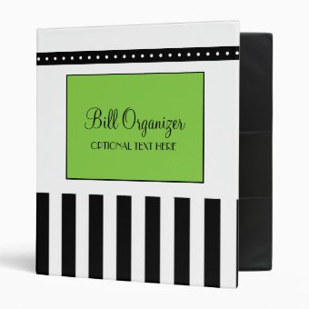 Bill Organizer Binder | Zazzle