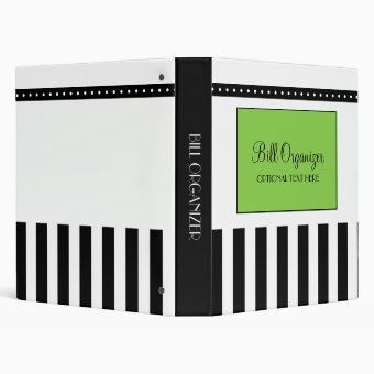 Bill Organizer Binder | Zazzle