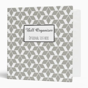 Bill Organizer Binder | Zazzle