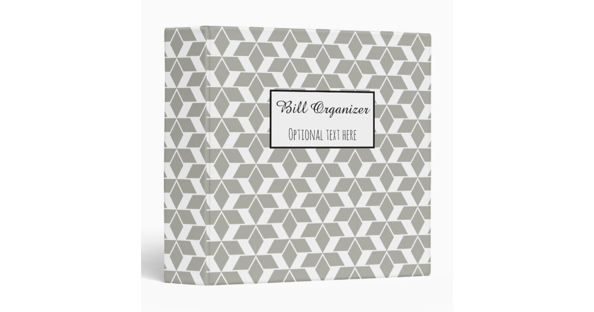 Bill Organizer Binder | Zazzle