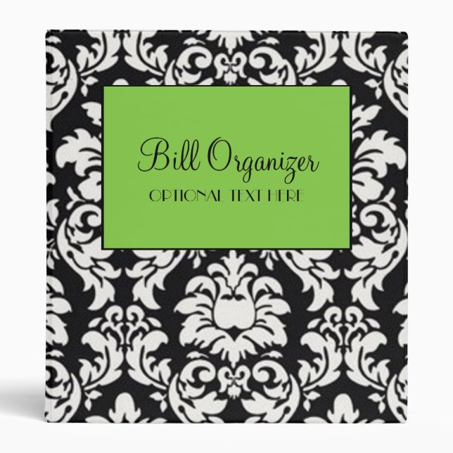 Bill Organizer Binder (Front)
