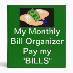 Bill Pay Organizer, Manage day to day finances 3 Ring Binder