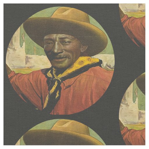 Bill Pickett Black Cowboy Fabric