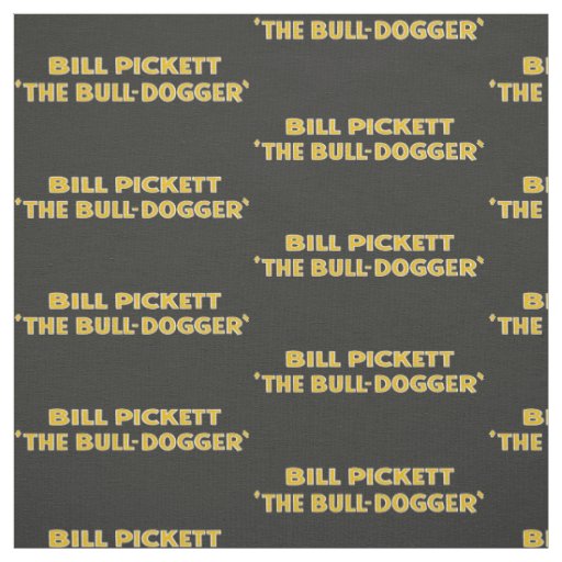 Bill Pickett Black Cowboy SteerWrestler Fabric 2