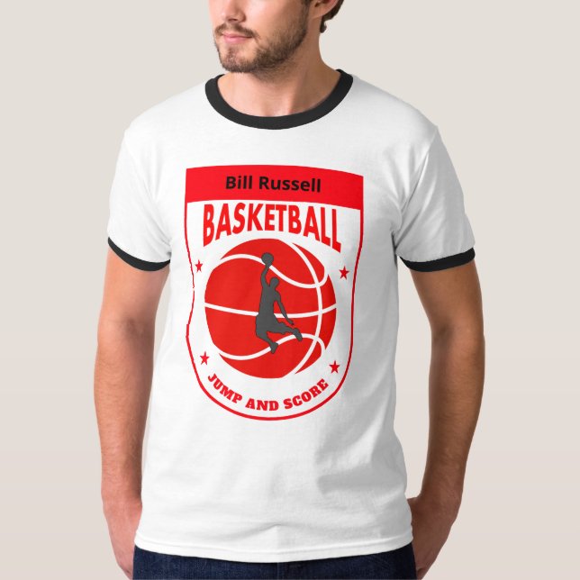 Bill Russell BASKETBALL T-Shirt (Front)