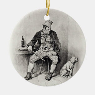 Bill Sykes and his dog, from 'Charles Dickens: A G Ceramic Ornament