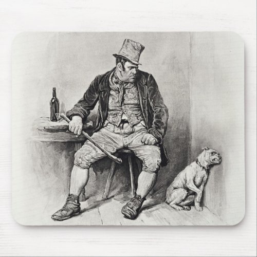 Bill Sykes and his dog from Charles Dickens A G Mouse Pad