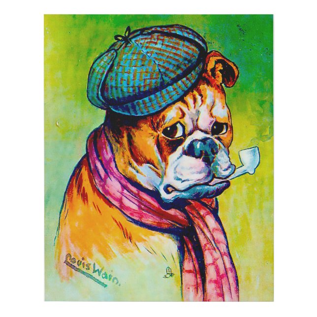 Bill Sykes by Louis Wain  Faux Canvas Print (Front)