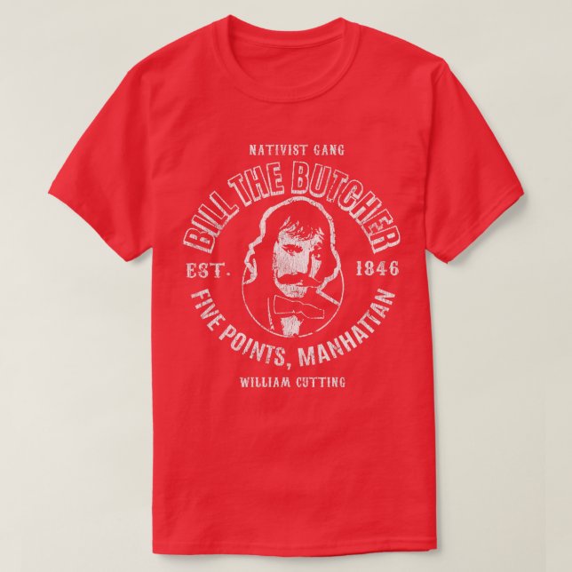 Bill the Butcher Worn Out T-Shirt (Design Front)