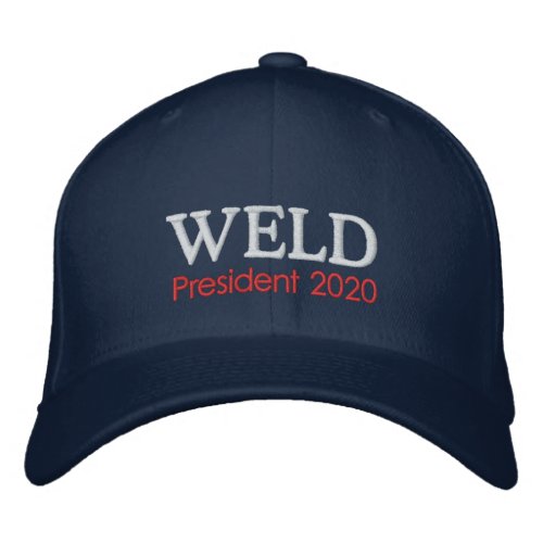 Bill Weld President 2020 Embroidered Baseball Cap