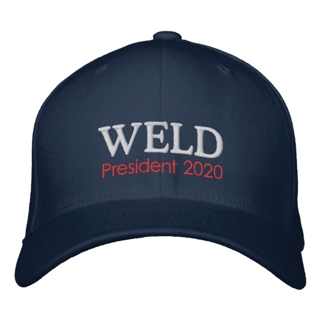 Bill Weld President 2020 Embroidered Baseball Cap (Front)