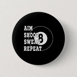 Billard Billiards 8 Eight Ball Retro Snooker Table Button