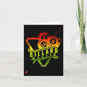 Billard Master Gift Idea For Pros Card