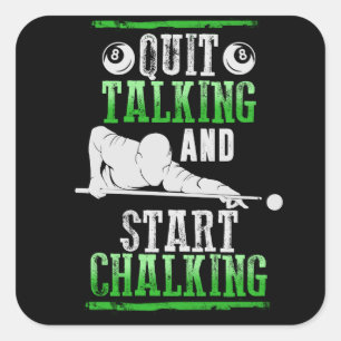 Billard Style Square Sticker