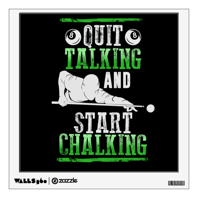 Billard Style Wall Sticker (Front)