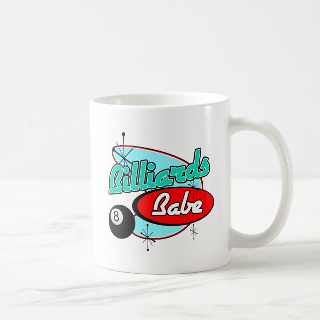 Billards Babe Coffee Mug (Right)