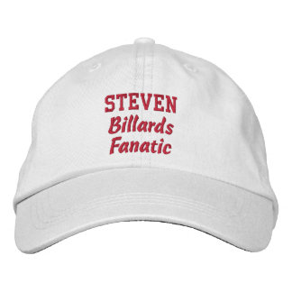 Billards Fanatic Custom Name Embroidered Baseball Cap