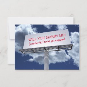 Billboard Sign - 3x5 Engagment Party Invitation