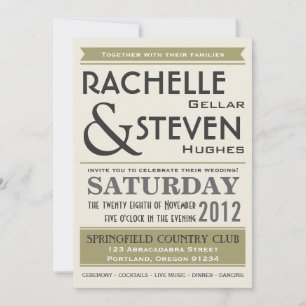 Billboard Wedding Collection Invitation
