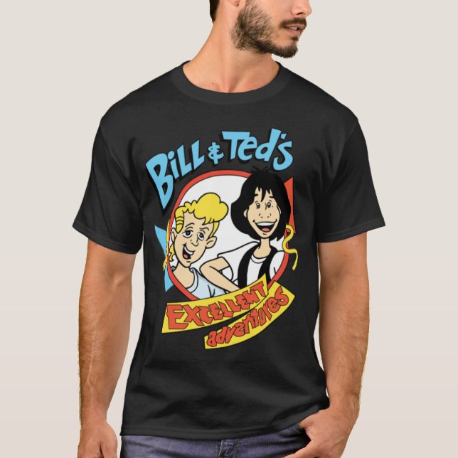 Billeds Ecellent Adventure Cartoon funny T-Shirt (Front)