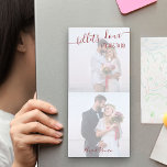 Billets-doux & Things to Do Custom Wedding Photo Magnetic Notepad<br><div class="desc">Personalize your post-its with two romantic photos and leave love letters and messages for your husband or wife. The design is lettered with the title "billets-doux and things to do" in elegant handwritten script and whimsical typography. The photo template is set up for you add your pictures and you can...</div>