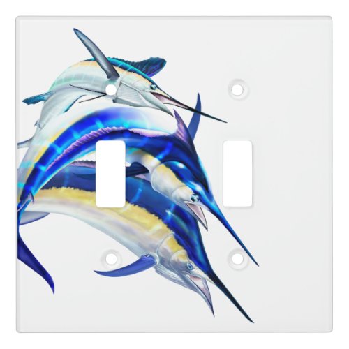 Billfish wave light switch cover