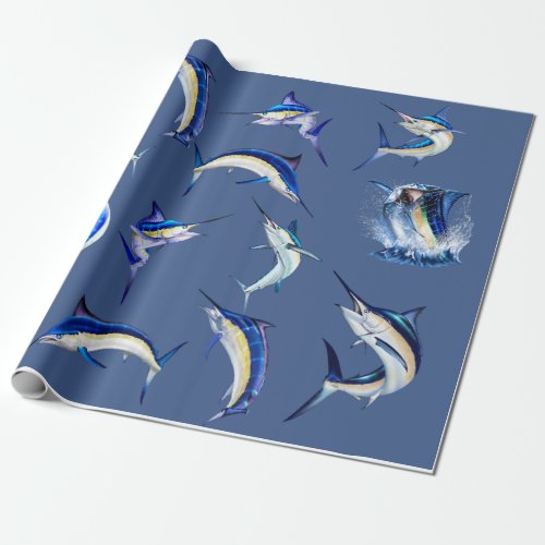 Billfish wrapping paper