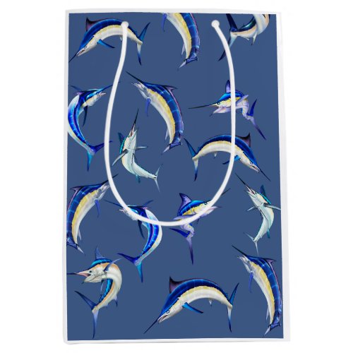 Billfish wrapping paper medium gift bag