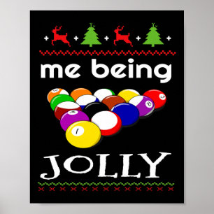 Billiard 8 Ball Pool Player Sarcasm Novelty Humour Poster