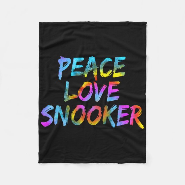 Billiard Ball Billiard Table Pool Billiards Peace  Fleece Blanket (Front)